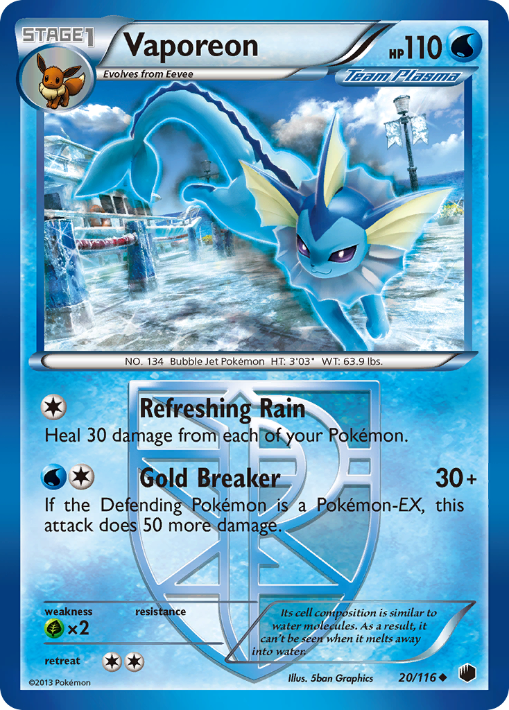 Vaporeon - Plasma Freeze (20/116)