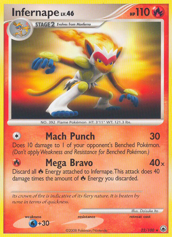 Infernape - Majestic Dawn (22/100)